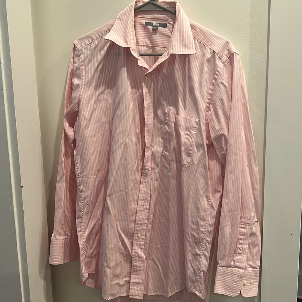 Uniqlo unisex stripped button down